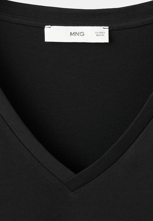 MANGO - Plus T-shirt chalspi - black