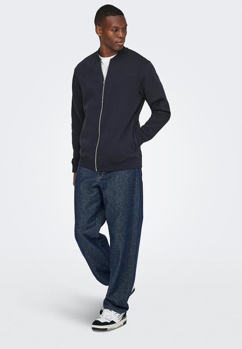 Only & Sons - Onsceres reg zip bomber jck noos - navy