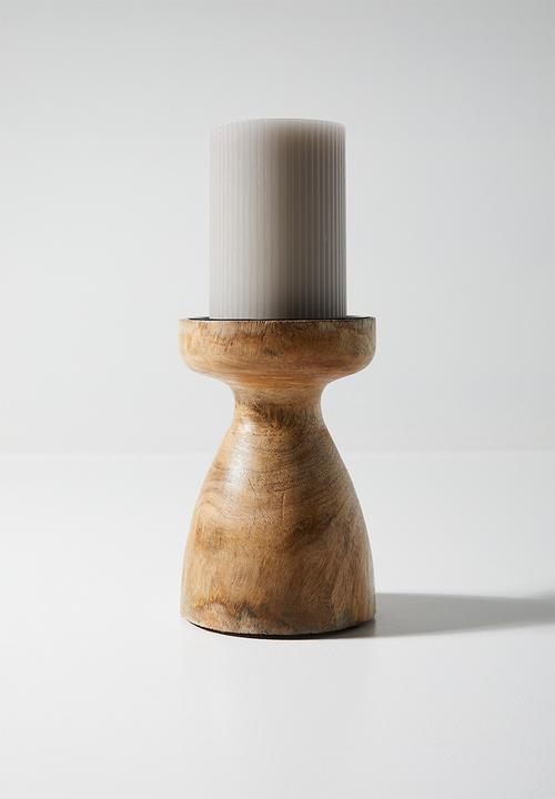 H&S - Manoa candle holder - Natural