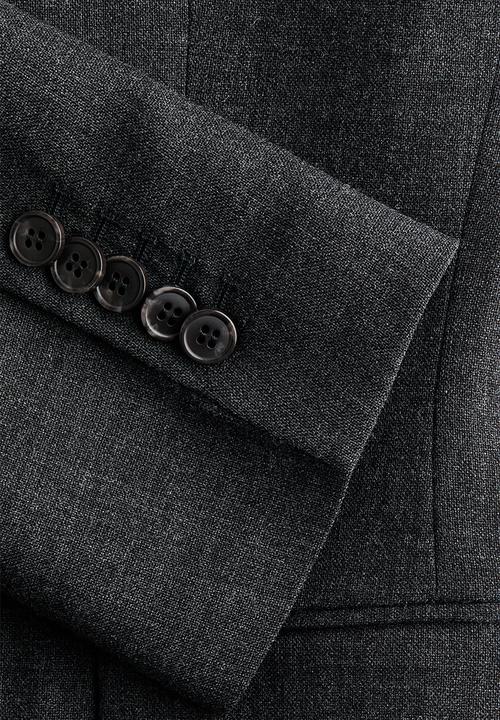 H&M - WARDROBE.NYC H&M:  Double-breasted wool blazer - dark grey marl