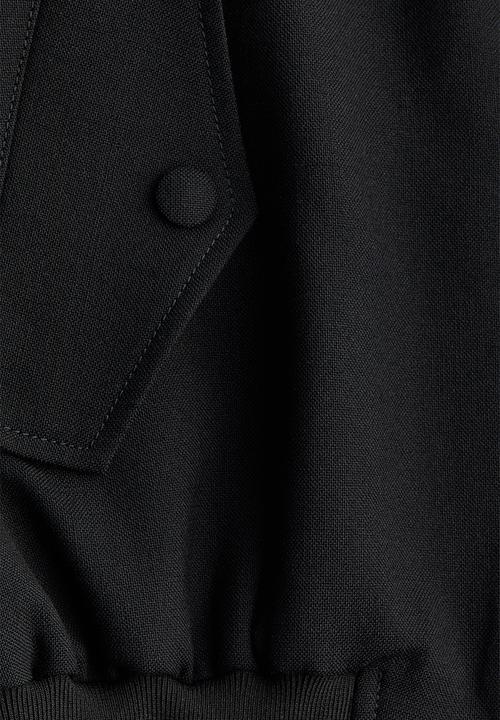 H&M - WARDROBE.NYC H&M:  Cropped wool bomber jacket - black