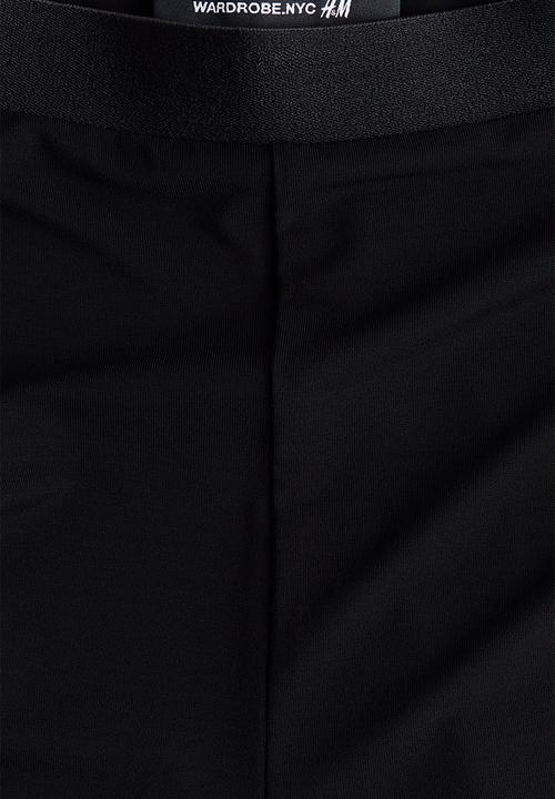 H&M - WARDROBE.NYC H&M:  Sheer stirrup leggings - black