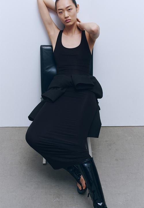 WARDROBE.NYC H&M: Sheer tube skirt - black