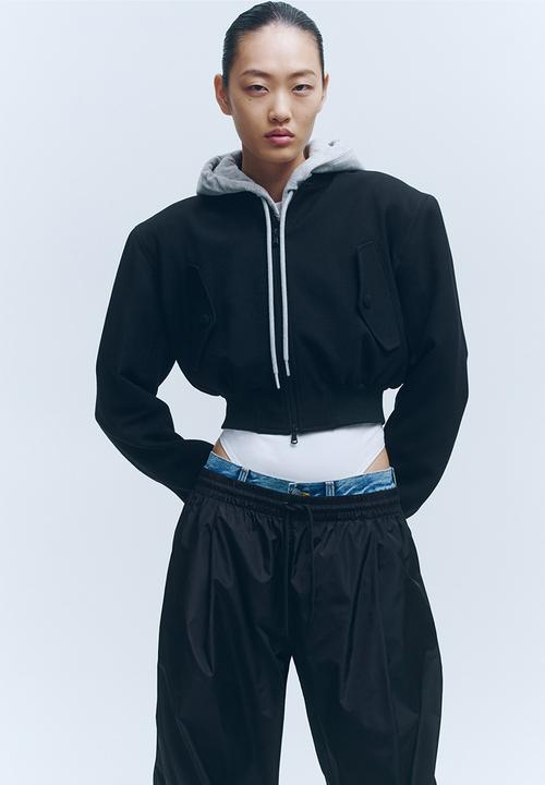 H&M - WARDROBE.NYC H&M:  Nylon track pants - black