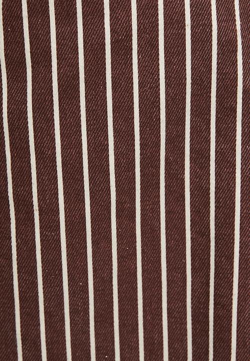 Me&B - Plus Contour Waist Barrel Leg Jeans - Choc Stripe