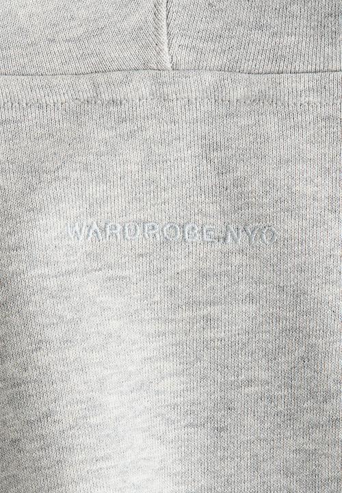 H&M - WARDROBE.NYC H&M:  Cropped hoodie - light grey marl