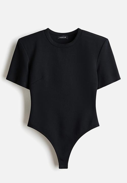 H&M - WARDROBE.NYC H&M:  Shoulder-pad body - black