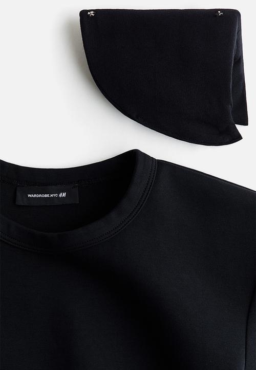 H&M - WARDROBE.NYC H&M:  Shoulder-pad body - black