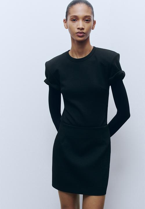 H&M - WARDROBE.NYC H&M:  Shoulder-pad body - black