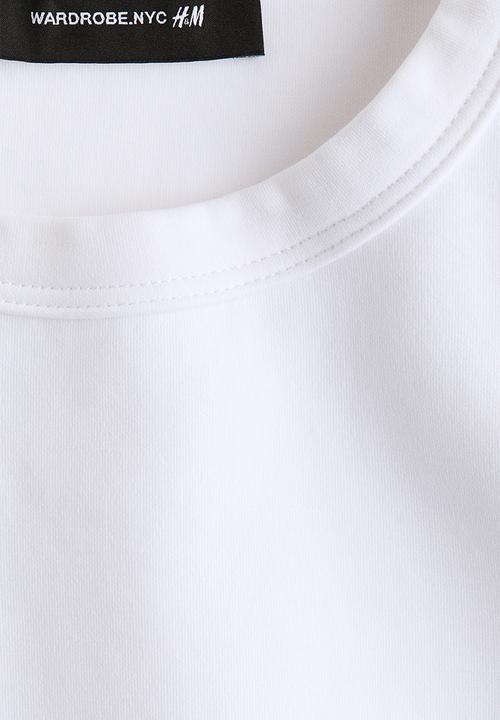 H&M - WARDROBE.NYC H&M:  Shoulder-pad body - white