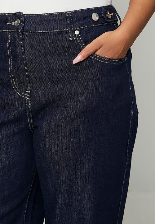 Me&B - Plus Straight Leg Jean - Dark Wash