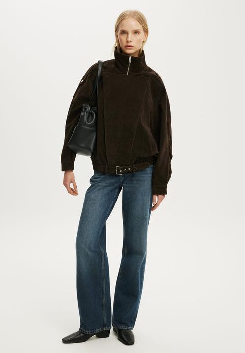 Cotton On - Cove Biker Jacket - Dark Oak