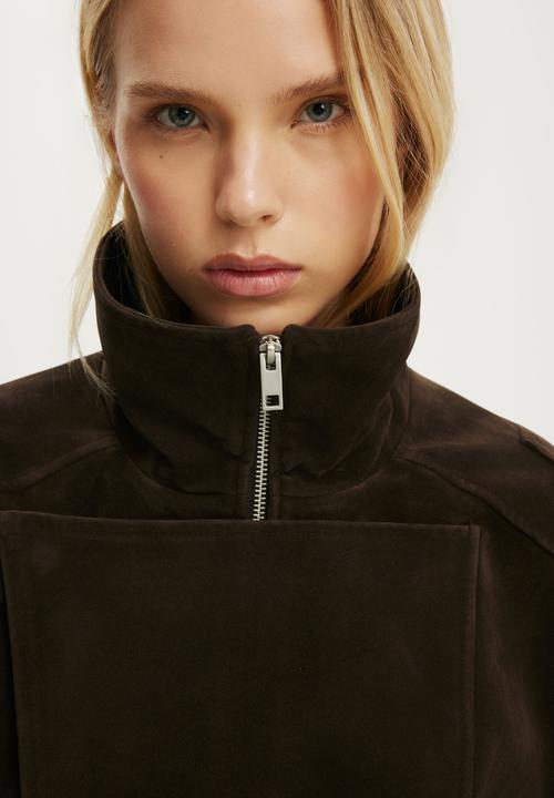 Cotton On - Cove Biker Jacket - Dark Oak