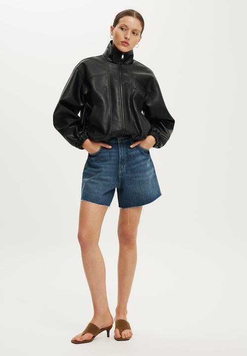 Cotton On - High 90 S Denim Short - Pure Blue
