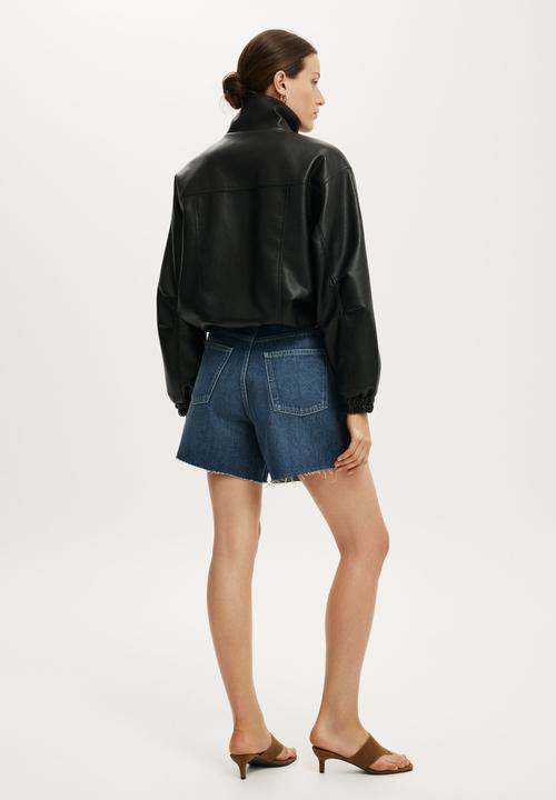 Cotton On - High 90 S Denim Short - Pure Blue
