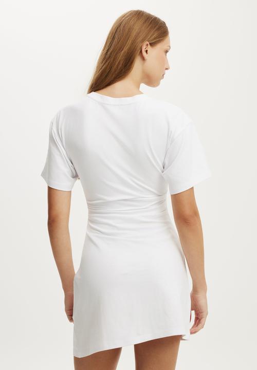Cotton On - Boxy Tuck T-Shirt Mini Dress - White