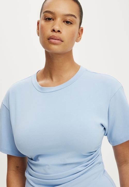 Cotton On - Boxy Tuck T-Shirt Mini Dress - Romeo Blue