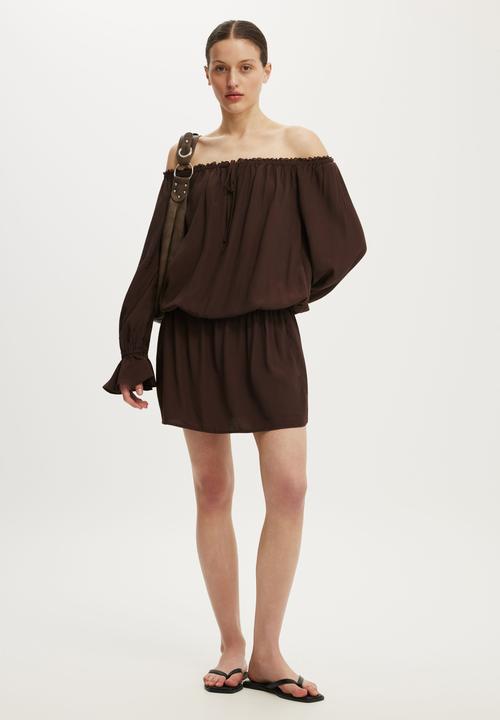 Cotton On - Keira Dress - Dark Oak