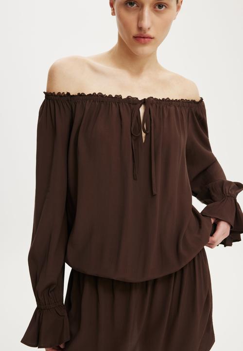 Cotton On - Keira Dress - Dark Oak