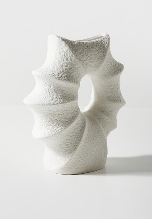 H&S - Oceana ceramic vase - White