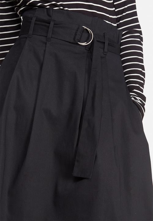 dailyfriday - Belted high waisted midi skirt