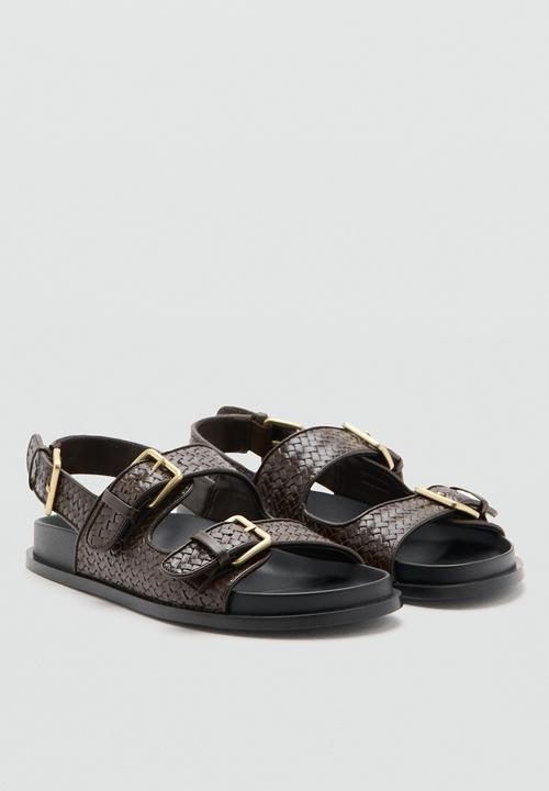 MANGO - Galle slingback - dark brown