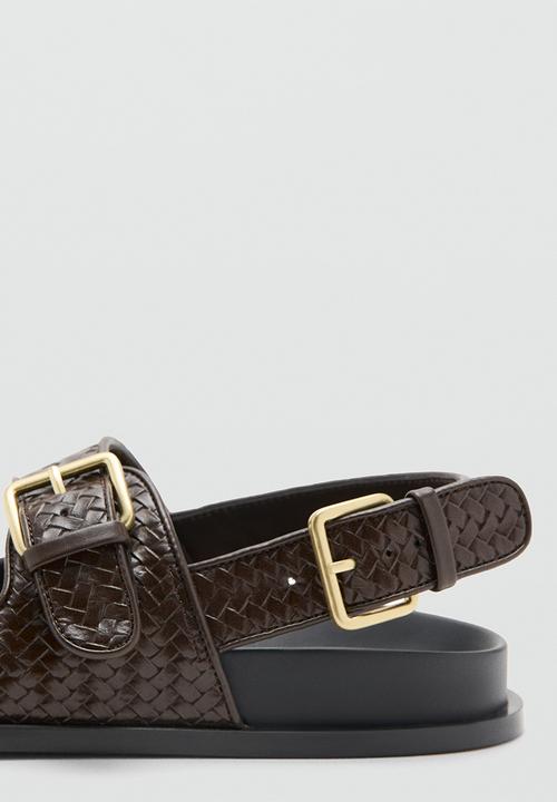 MANGO - Galle slingback - dark brown