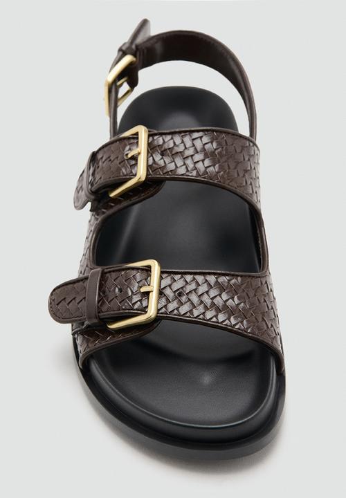 MANGO - Galle slingback - dark brown