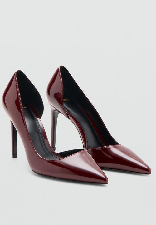 MANGO - Audreybu court heel - dark red