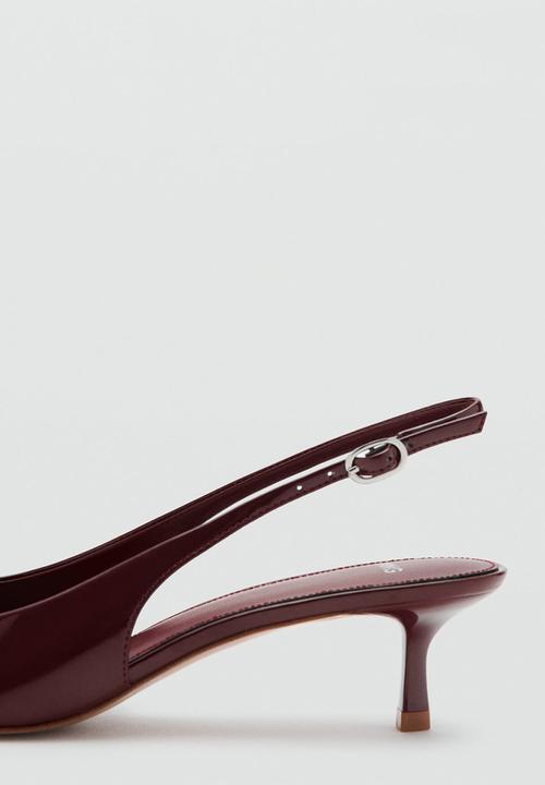 MANGO - Circo slingback stiletto heel - dark red