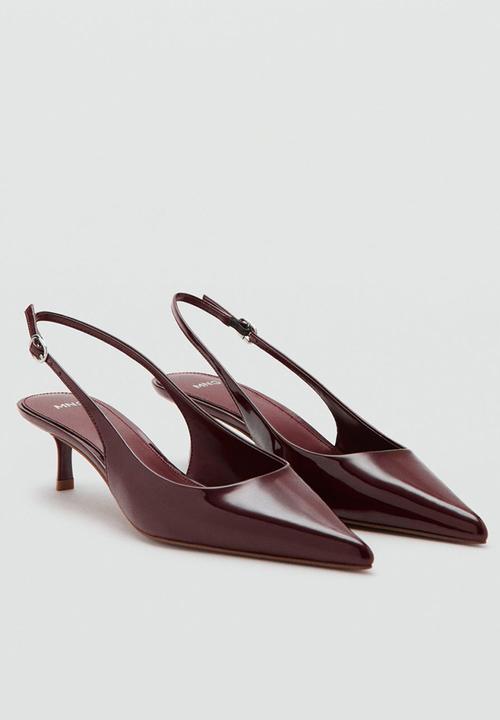 MANGO - Circo slingback stiletto heel - dark red