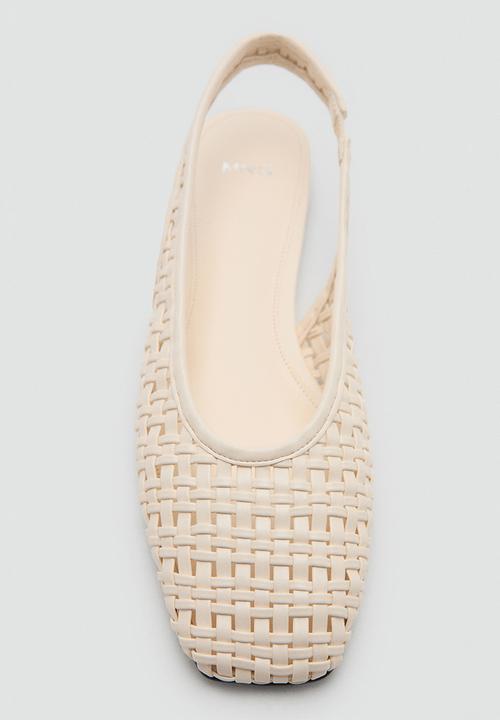 MANGO - Lus slingback - white