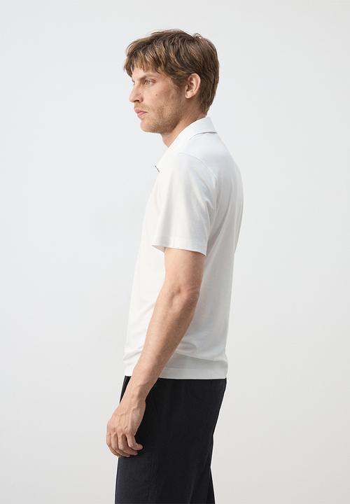 MANGO - Poloshirt Carlez - Whiite