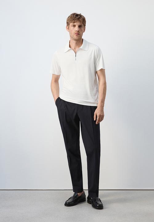 MANGO - Poloshirt Carlez - Whiite