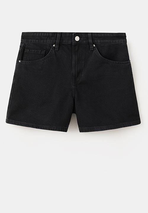 MANGO - Plus shorts zoey - black denim