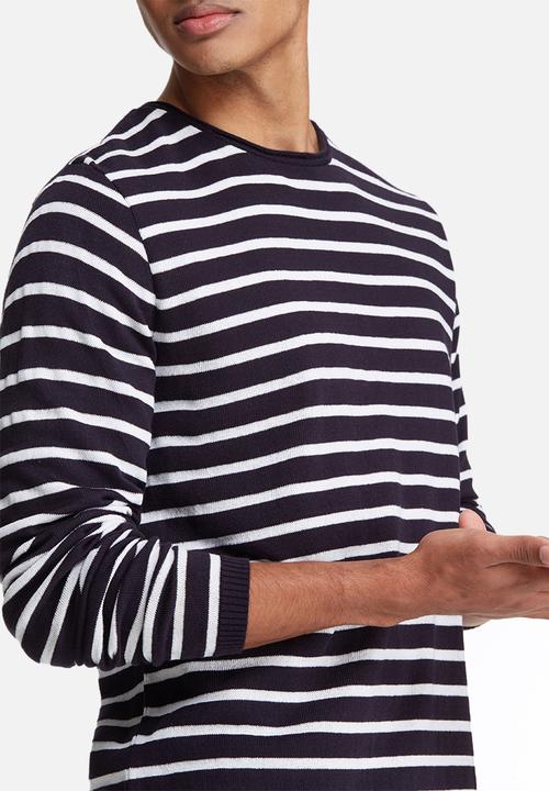 basicthread - Stripe knit pullover