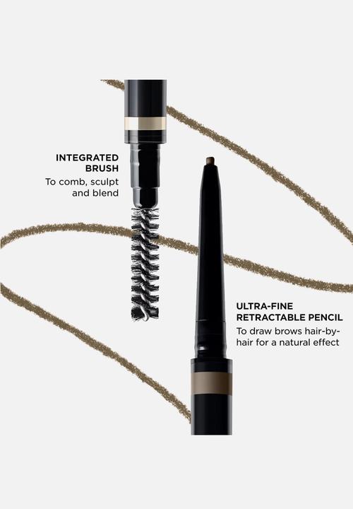 Clarins - Wonder Define Long-Wear Brow Pencil  Natural Hair-Like Strokes - 04 - Dark Brown