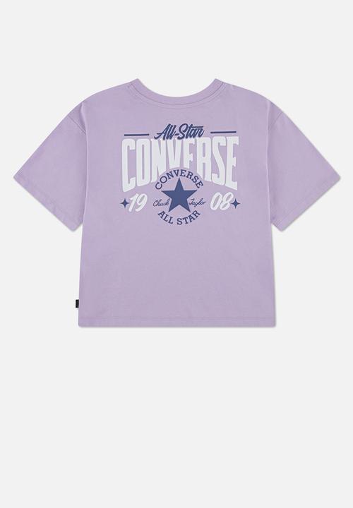Converse - Cnvg Multi Hit Gfx Boxy Tee - Lavender Latte