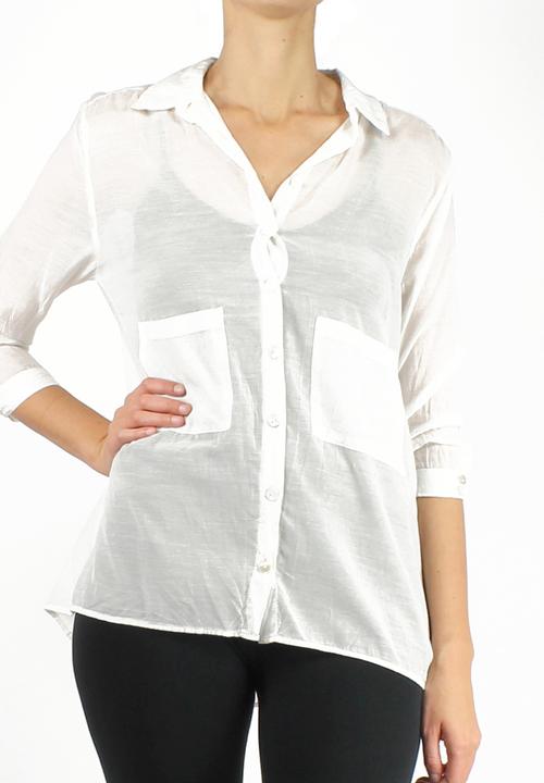 Take Care Boutique - Sheer Shirt – Ivory