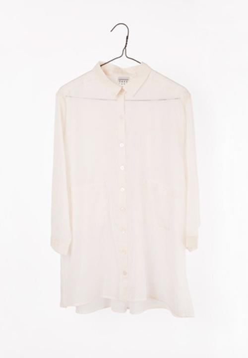 Take Care Boutique - Sheer Shirt – Ivory