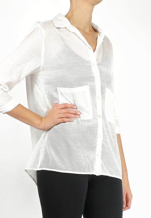 Take Care Boutique - Sheer Shirt – Ivory