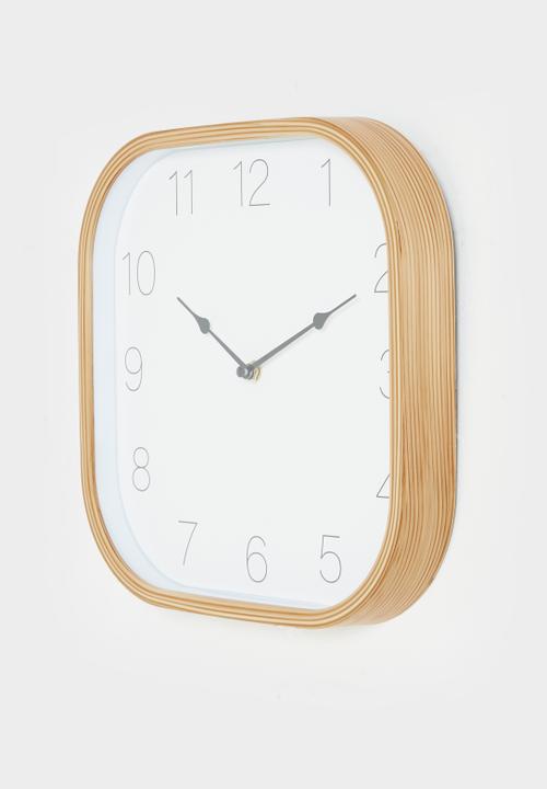 H&S - Curve clock - Natural