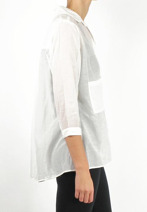 Take Care Boutique - Sheer Shirt – Ivory