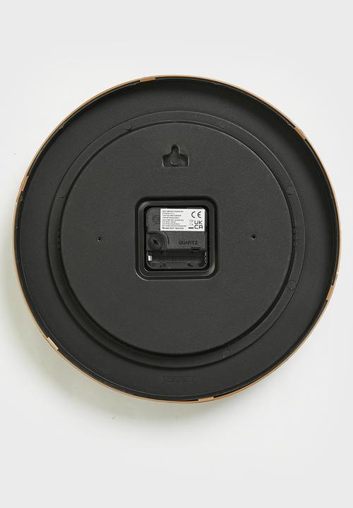 H&S - Cosmo wall clock - White & Natural