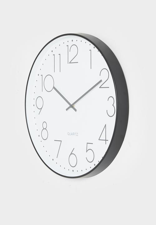 H&S - Wale wall clock - Black & White 
