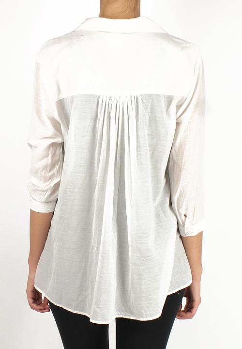 Take Care Boutique - Sheer Shirt – Ivory