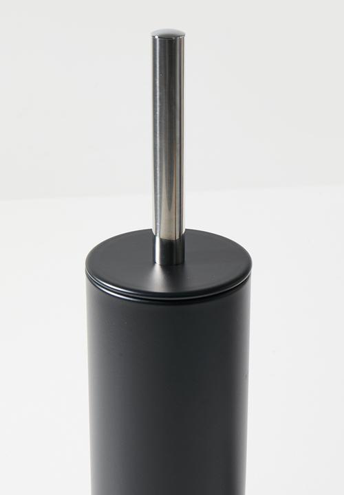 Bathroom Solutions - Toilet Brush in Holder - Black