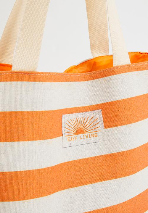 H&S - Stripe beach bag - Orange
