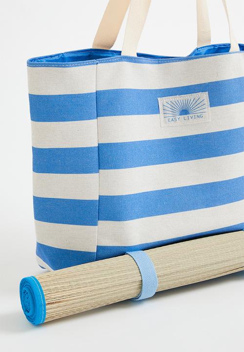 H&S - Stripe beach bag - Blue