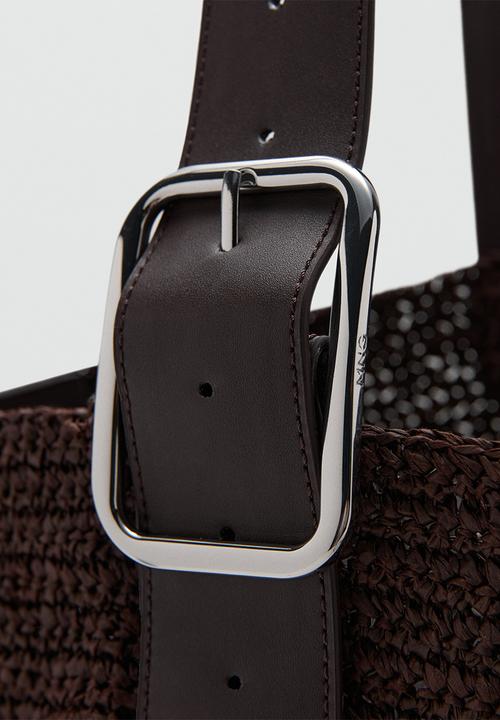 MANGO - Phiphi Sack Bag - Dark Brown